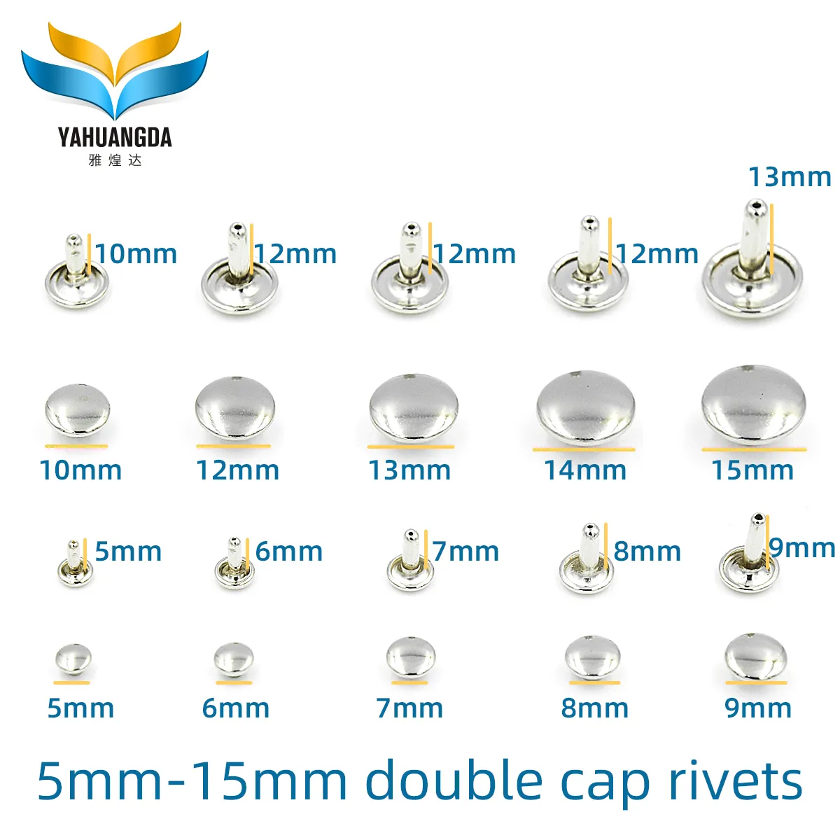 Rivets eyelets and buttons